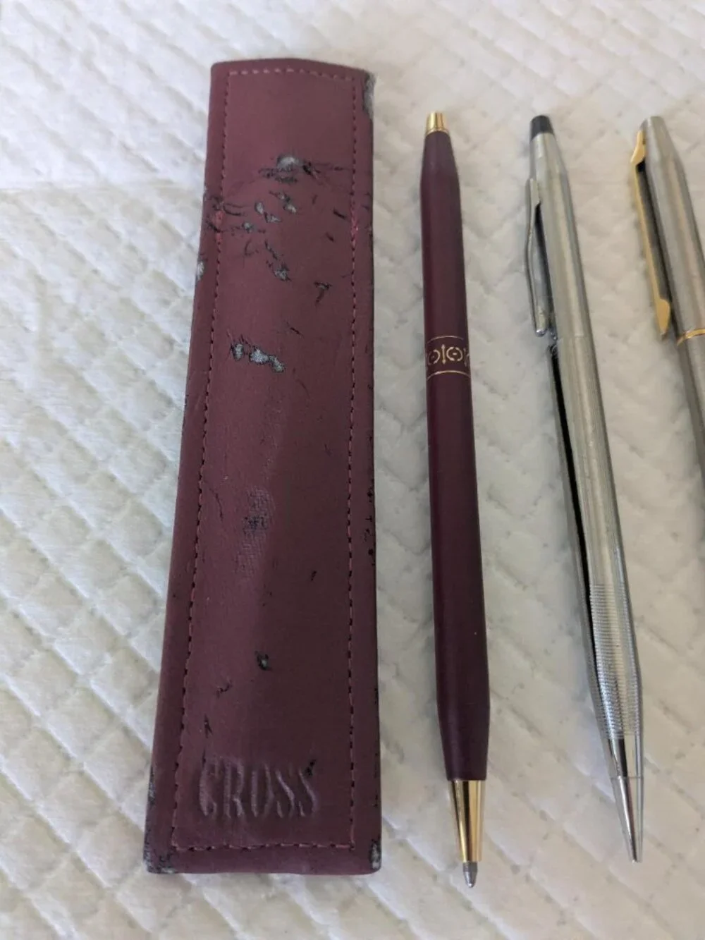 4 Iconic Vintage Mid Century Pens 1 Mechanical Pencil Cross MGM Grand Chromatic